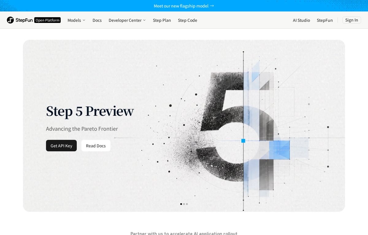 StepFun's own Step 5 Preview model page