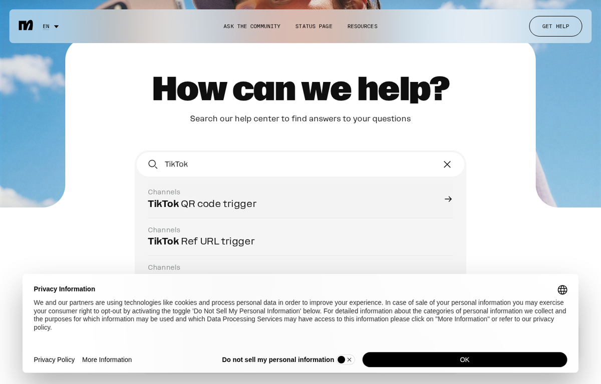 The Manychat website showing its chat automation for Instagram and WhatsApp